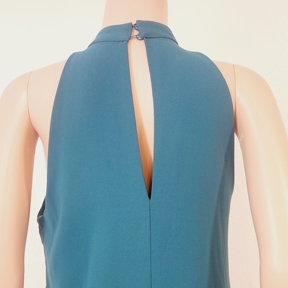 Lovers & Friends Teal Halter Swing Dress With Pockets Size M - Picture 8 of 14